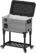 Odeon 70LRolling Patio/Cooler Beverage Cart