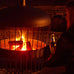 Chania Chimenea. Large 100cm Diameter. 1.68m Tall. Black