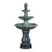 Imola Slate Blue 3-Tier Ceramic Water Fountain. 115cm