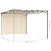 Avezzano Garden Gazebo/Patio Sunshade with Side Curtain 4x3x2.25m