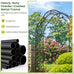 Rousillon 2.5M Garden Arch/Arbour and Trellis