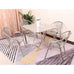 Sarzain 3pc Fully Stainless Steel Table & Chair Set