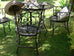 Carmela 3pc Wrought Iron Set - Antique Black or Brown