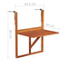 Hanging Balcony Table in Acacia Wood or Iron