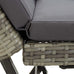 Odillon Convertible Polyrattan Garden Bench/Day Bed