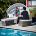 Montecarlo Round Wicker Daybed