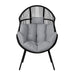 Liliana PE Rattan Outdoor Egg Chair w/ Stool