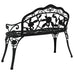 Fabiola Garden Bench 100 cm Cast Aluminium  - 4 Colours