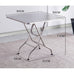 Sarzain 3pc Fully Stainless Steel Table & Chair Set