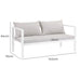 Tristan 4 Seater Aluminium Outdoor Sofa Set