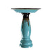 Nobsh Teal Ceramic Bird Bath