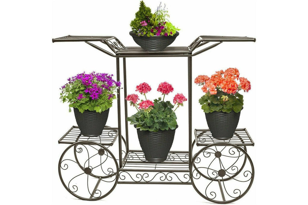 Isolde 6 Tier Garden Cart Stand & Flower Pot Plant Holder