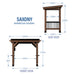 Cesare Cedar WoodBarbecue Gazebo