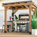 Cesare Cedar WoodBarbecue Gazebo