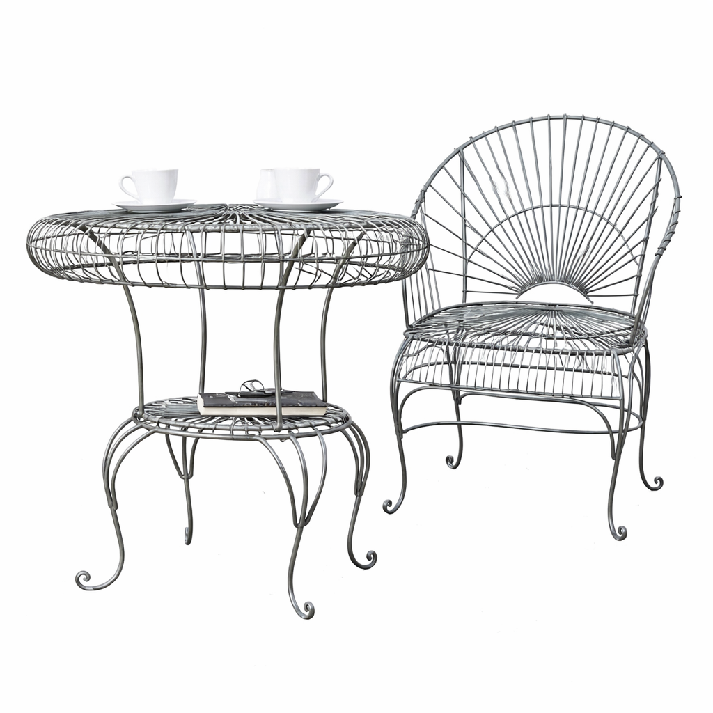 Verbier Classic Wrought Iron 3pc Patio Set