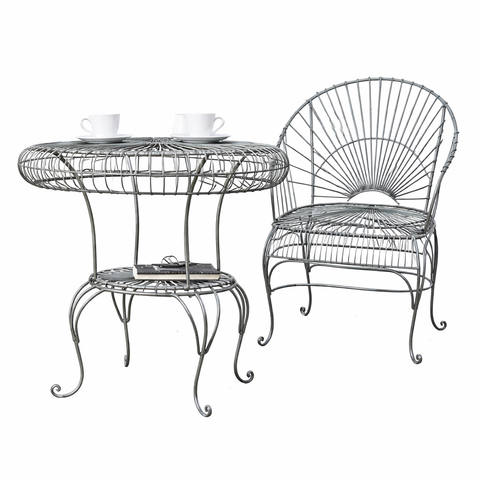 Verbier Classic Wrought Iron 3pc Patio Set