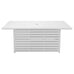 Agni Rectangular Gas Fire Pit Table – White