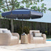 San Marco 3M Patio Umbrella with 3-Tier Vented Top & 8 Ribs