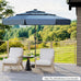 San Marco 3M Patio Umbrella with 3-Tier Vented Top & 8 Ribs