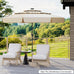 San Marco 3M Patio Umbrella with 3-Tier Vented Top & 8 Ribs