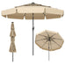San Marco 3M Patio Umbrella with 3-Tier Vented Top & 8 Ribs