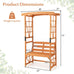 Roma Garden Bench/Arbour with Bench