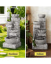 Minerva Solar 4-Tier Rustic LED Light Water Feature