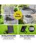 Minerva Solar 4-Tier Rustic LED Light Water Feature