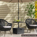 PatioJoy Fillable Umbrella Base w/Tray & Weighted Bag