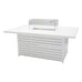 Agni Rectangular Gas Fire Pit Table – White