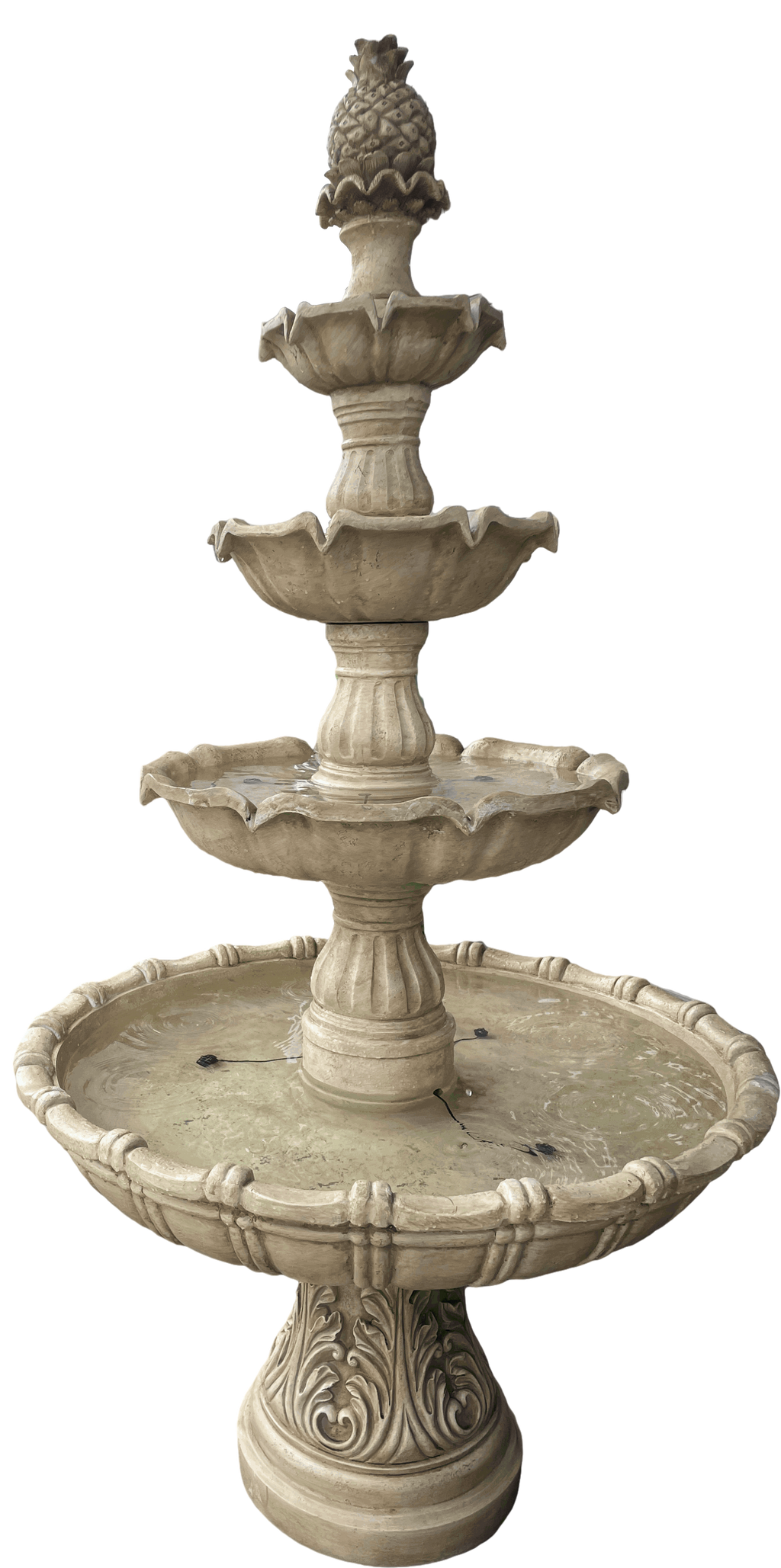 Empressa Ivory Stone Effect 5-Tier Fountain