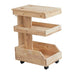 Aiko Rubberwood Trolley