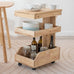 Aiko Rubberwood Trolley
