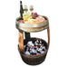 Wine Barrel Plus Boutique Bar Cartwith Ice Tub