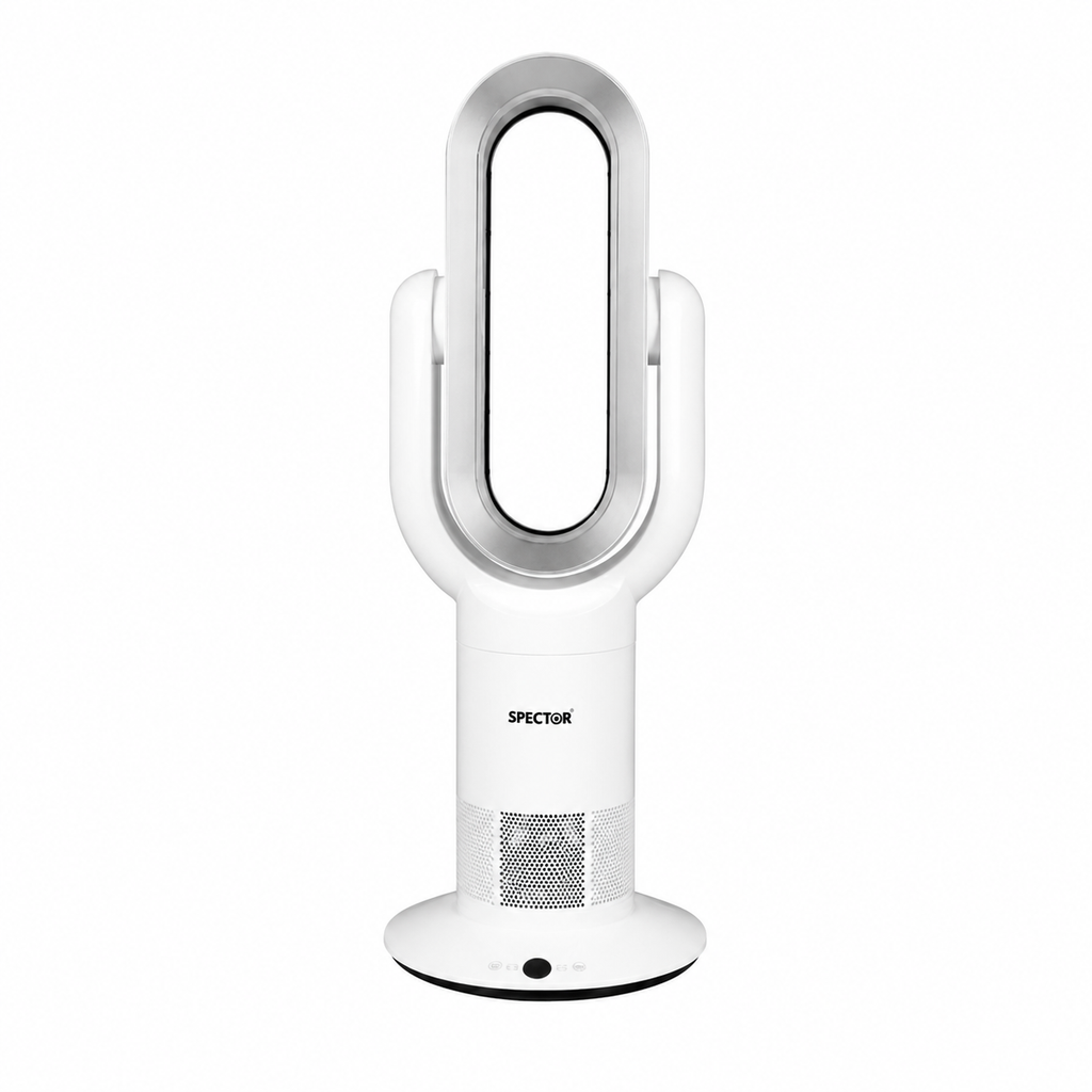 Winter Warm/Summer Cool  Bladeless Electric Fan w/ Timer & Remote Control