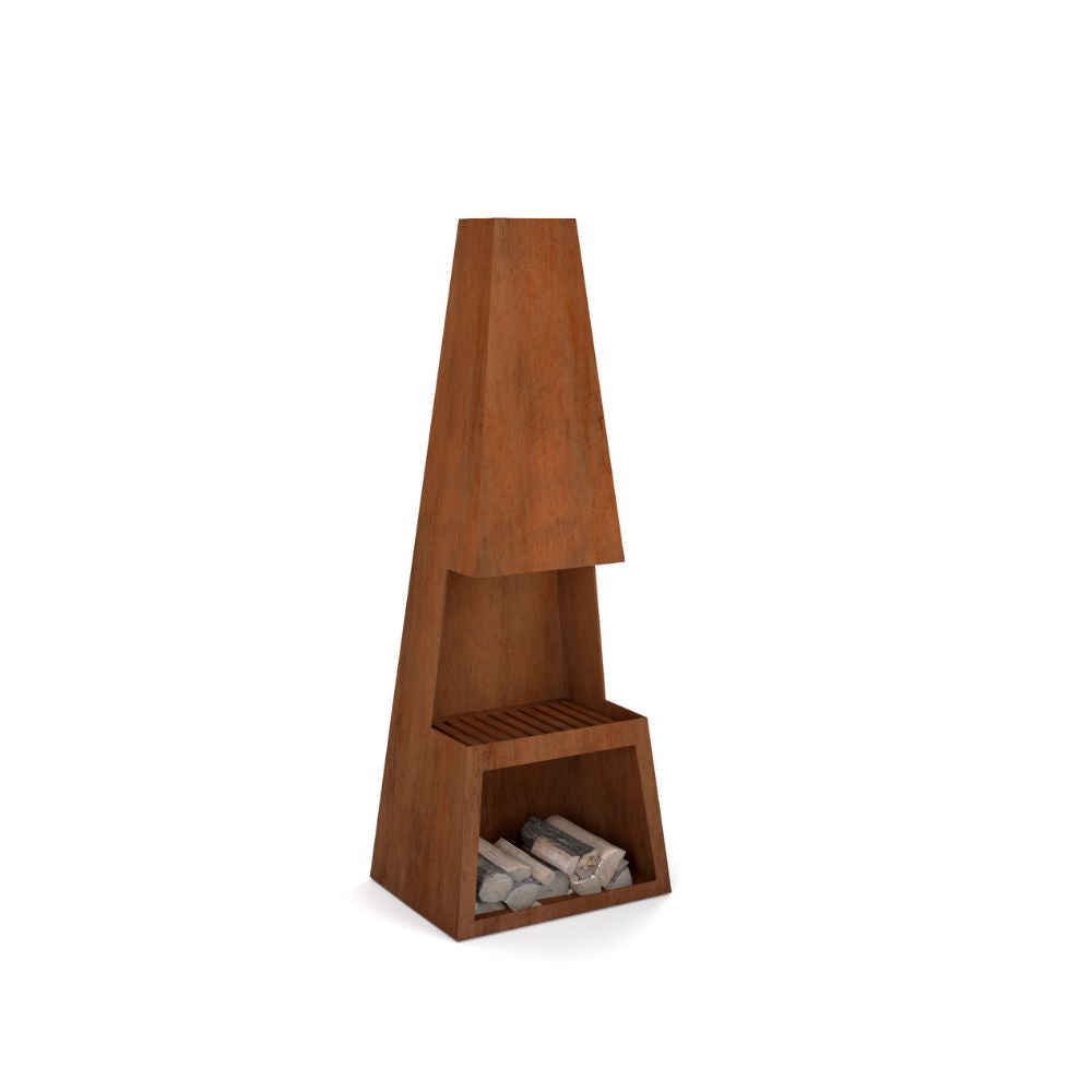 Sella Steel Pinnacle Chiminea/Fire Place & Grill