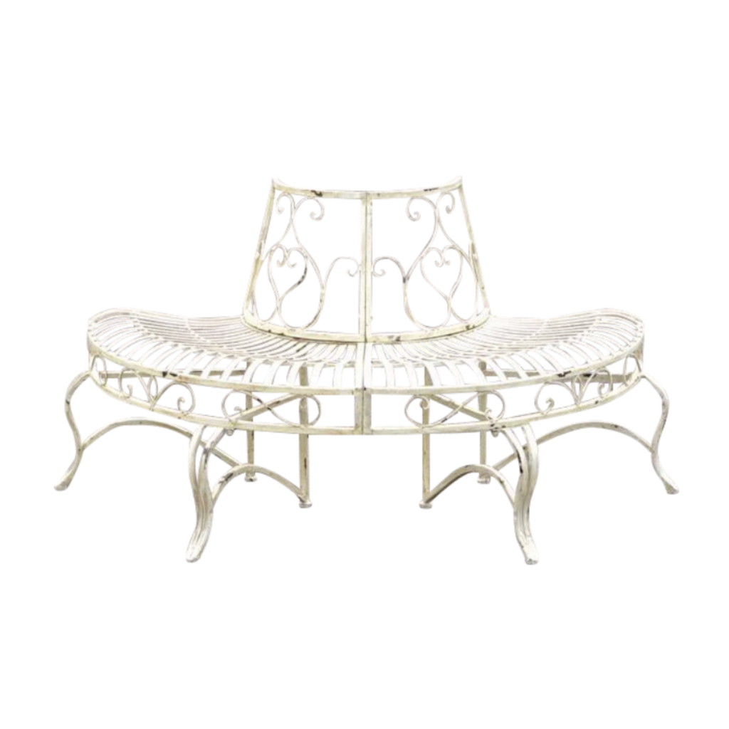 Belforte Tree Surround - Distressed Antique Cream