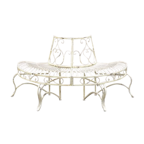 Belforte Tree Surround - Distressed Antique Cream