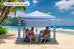 Fiesta Beach Cabana Shelter UV50 with Side Wall