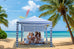 Fiesta Beach Cabana Shelter UV50 with Side Wall