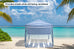 Fiesta Beach Cabana Shelter UV50 with Side Wall