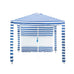 Fiesta Beach Cabana Shelter UV50 with Side Wall