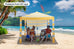 Fiesta Beach Cabana Shelter UV50 with Side Wall