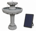 Azlan Solar Birdbath/Fountain w/ Battery Backup - 77cm