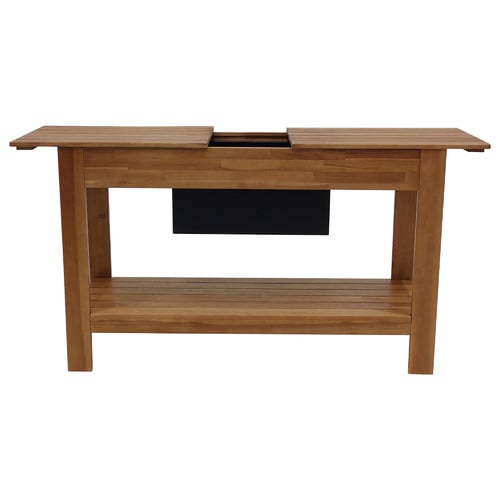 Sonoma Wooden Outdoor Bar Table with Storage