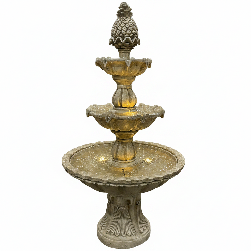 Romana Stone Effect 5-Tier Electric Powered Fountain