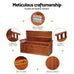 Revere Outdoor Storage Bench Box 129cm. Natural Finish