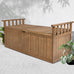 Revere Outdoor Storage Bench Box 129cm. Natural Finish