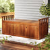 Revere Outdoor Storage Bench Box 129cm. Natural Finish