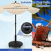 Round & Square Resin Umbrella Bases w/Lockable Wheels